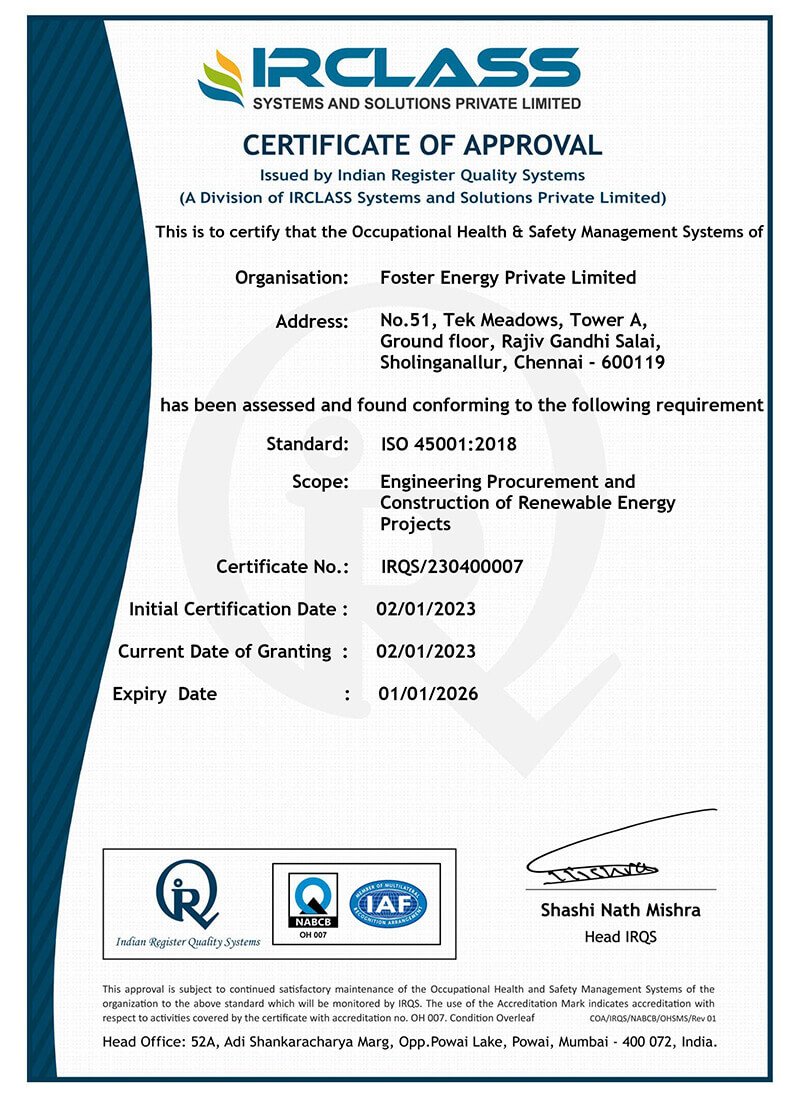 ISO 45001:2018 Occupational Health & Safety Management